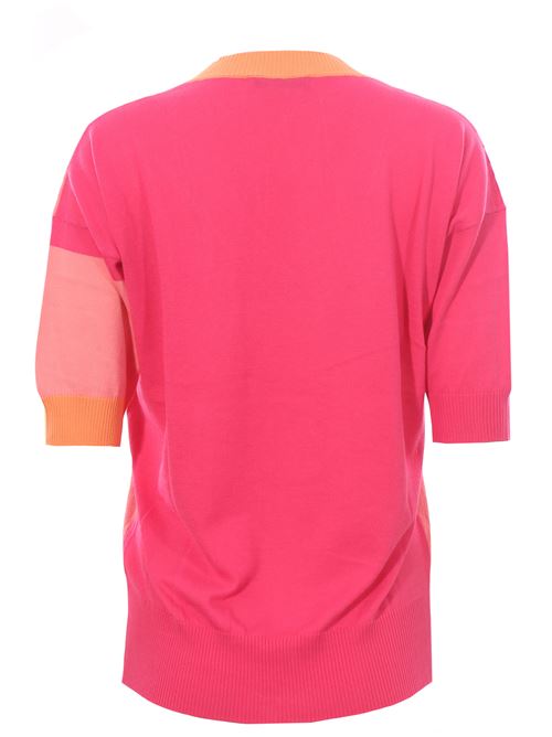 Collo a v intarsio in cotone  LA FILERIA | 5920214055328